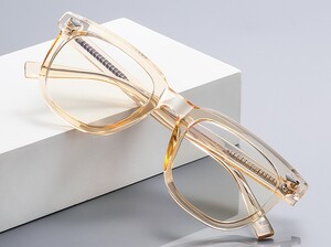 Retro plastic frames for glasses TR90+CA material (flex hinges) FOCUS FCS2121