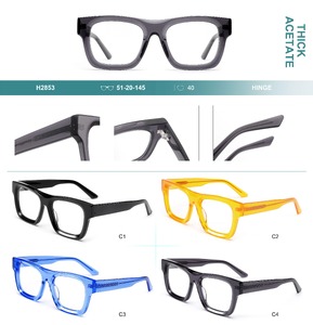 Plastic frames for glasses, thick acetate Big City H2853