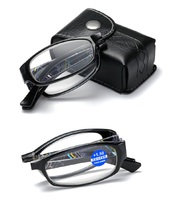 Plastic folding eyeglasses for reading KY013-F Blue ray cut, diopters from +1.00 to +4.00, PD62-64