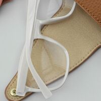 Genuine leather glasses case with microfiber lining ZY018