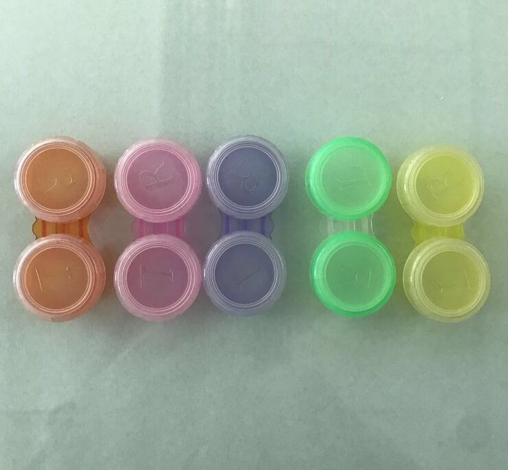 Контейнер для контактных линз K-578-10仓库双联盒小号