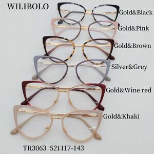 Metal + TR90 ultrathin women's frames with spring hinges Wilibolo TR3063