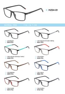 TR-90 plastic frames for glasses with spring hinges MZ04-01