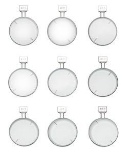 Линзы призматические с металлическим ободком для меднабора