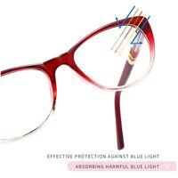 TR90 plastic glasses with blue light and UV protection 6004-GT