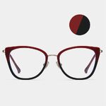 Оправа для очков комбинированная (металл + TR90) с защитой от синего света, с флексом FA87263