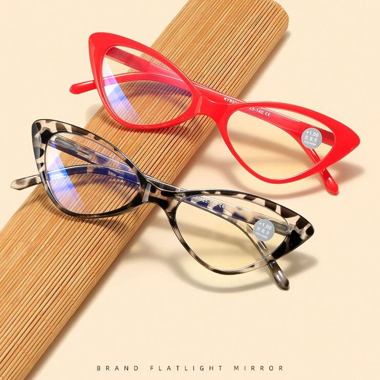 Plastic reading glasses KY8509 with Blue ray cut protection, diopters from +1.00 to +4.00, RMC=62-64