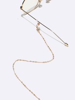 Golden glasses chain with hearts and pearls GL1273(1)