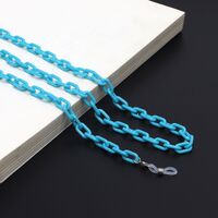 Acrylic non-slip chain, concave shape, for glasses and masks GB034