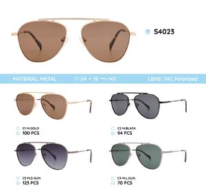 Metal frames polarized sunglasses S4023