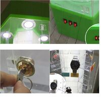 Acrylic floor rotating display stand for glasses, frames, cases and accessories 16000-42, size 160 * 46 cm