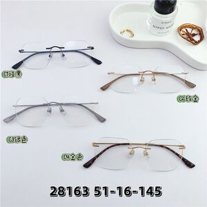 Metal titanium rimless frame SANTA 28163