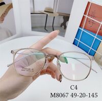 Hybrid frame, metal + TR90, with Blue Block coating SANTA M8067