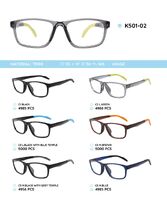 TR90 plastic eyeglasses frame K501-02