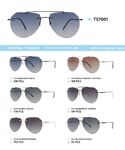 Titanium rimless frame polarized sunglasses TS7001