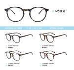 Plastic acetate eyeglasses frame with spring hinges WD2236