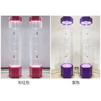 Acrylic floor rotating display stand for glasses, frames, cases and accessories 16006-35, size 160 * 35 * 30 cm
