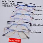 Оправа металл + TR90 ультратонкая женская с флексом Wilibolo TR3050