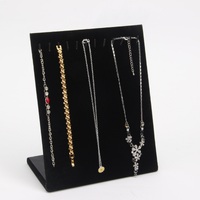 Desk L-shaped showcase for accessories and chains