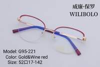 Metal ultrathin frames, with spring hinges Wilibolo G95-221