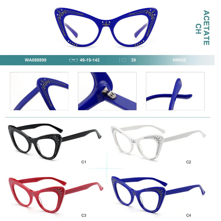 Plastic frames for glasses, acetate lamination Big City WA088899
