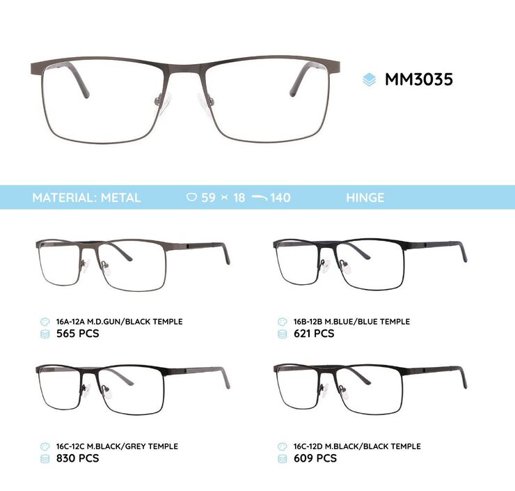 Оправа для очков металлическая мужская MM3035