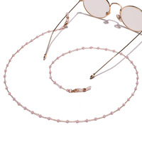 Metal black glasses chain with mustache GL1410