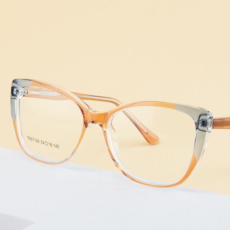 TR90 plastic frame or glasses with blue light protection, with spring hinges FA87194