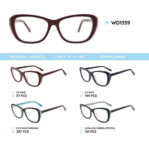 Plastic frames for glasses acetate material WD1339