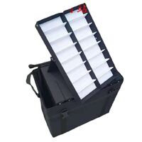 Передвижной бокс (ящик, чемодан, кейс, кофр, органайзер, витрина) на колёсах для оправ и очков на 144 места JS-C190516