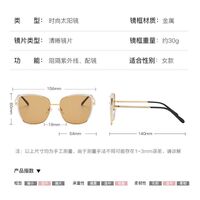 Metal sunglasses with UV400 protection 2936-GT