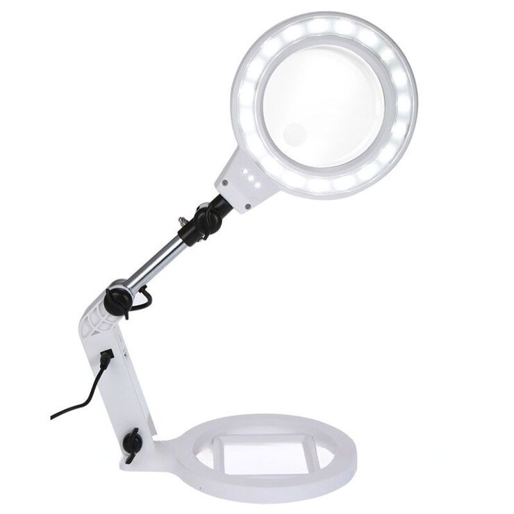 Tabletop magnifying glass with backlight 3B120C-XX, magnification: 2X, 5X