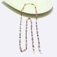 Metal non-slip chain, with colorful rhinestone, for glasses and masks GA083