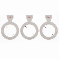 Prismatic lenses with a plastic rim for trial lens set