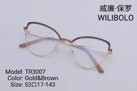 Metal +TR90 ultrathin frames with flex hinges Wilibolo TR3007