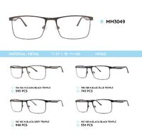 Metal men's frames for glasses MM3049