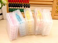 Комплект из 5 штук мини-наборов для мягких контактных линз - пинцет + присоска JM551