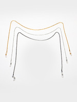 Glasses chain set of two-piece golden and black GM038