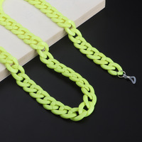 Acrylic non-slip chain, thick concave shape 29 colors, for glasses and masks GB011-2