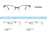 Nylor mtal women's frame for glasses with spring hinges MW4068