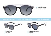 Plastic acetate frame polarized sunglasses WD1541PS
