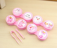 Mini set with contact lens cases XF031, 4pcs