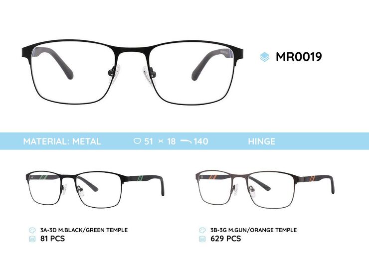 Metal frame with TR-90 temples MR0019