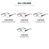 Очки пластиковые для чтения KY8102 с защитой Blue ray cut, диоптрии от +1.00 до +4.00, РМЦ=62-64