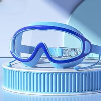 Swimming waterproof anti-fog goggles for kids (3-16 years), with integrated earplugs and box, YJ044-YU