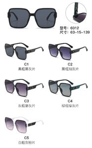 PC plastic sunglasses with metal hinge 6012W
