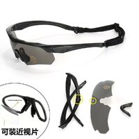 Safety shockproof tactical polarized and UV400 goggles, 3-lens set, SZG05-DX