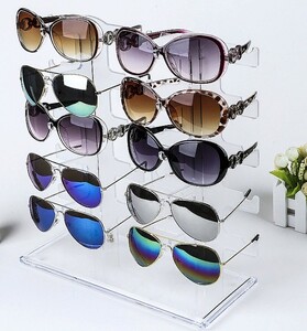 Подставка для очков настольная прозрачная на 10 мест HD900