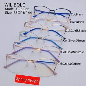 Metal ultrathin frames with flex hinges Wilibolo G95-255