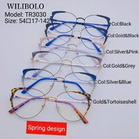 Metal +TR90 ultrathin women's frames with spring hinges Wilibolo TR3030